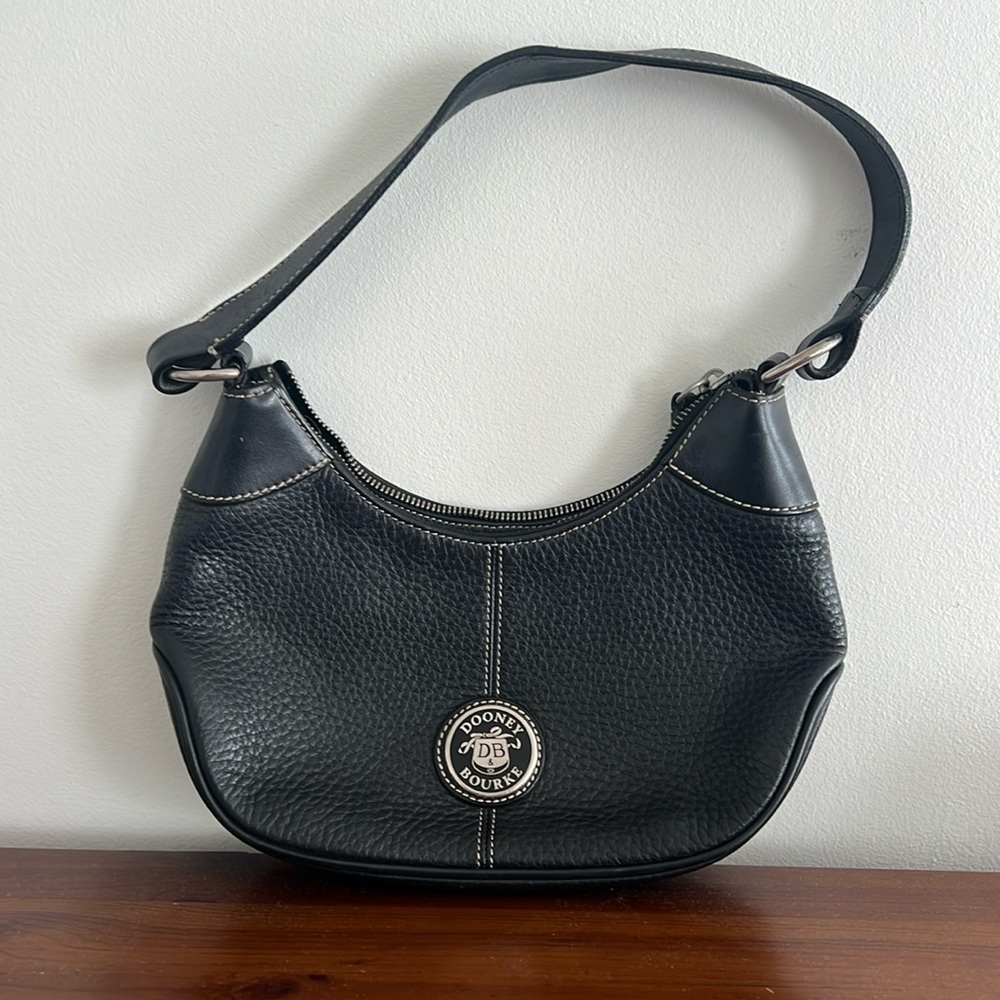 Dooney & Burke genuine black leather purse.